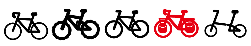 【イラスト】ツーリングバイクってどんな自転車？：ツーリングバイクとその他の自転車の種類
