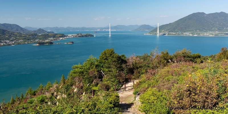 【写真】しまなみ海道の立寄りスポット：伯方島の絶景・開山展望台からの多々羅大橋の風景