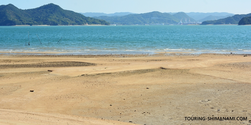 【写真】しまなみ海道の観光スポット：向島の素朴な海水浴場「干汐海水浴場」