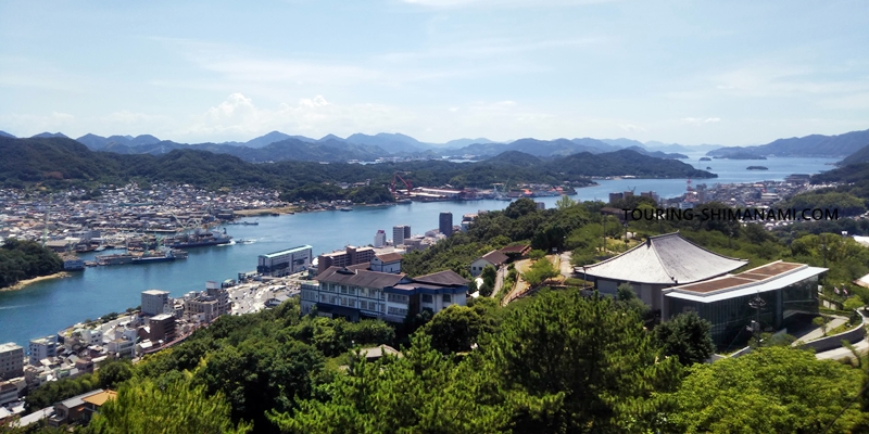 千光寺公園展望台から尾道市立美術館方面の眺望