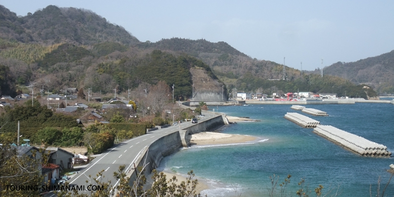 【写真】しまなみ海道の立寄りスポット：大島の友浦海岸通りサイクリングコース
