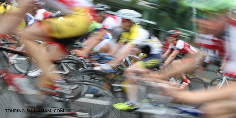 【写真】しまなみ海道でロードバイクをレンタル：自転車公道レース競技「サイクルロードレース」のイメージ写真