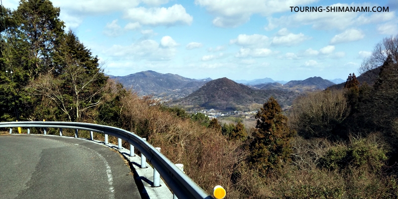 【写真】亀老山展望公園ヒルクライム：振返ると大島の念仏山がぽっこり