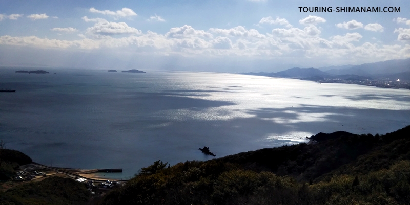 【写真】亀老山展望公園ヒルクライム：亀老山林道からの南浦の海の風景