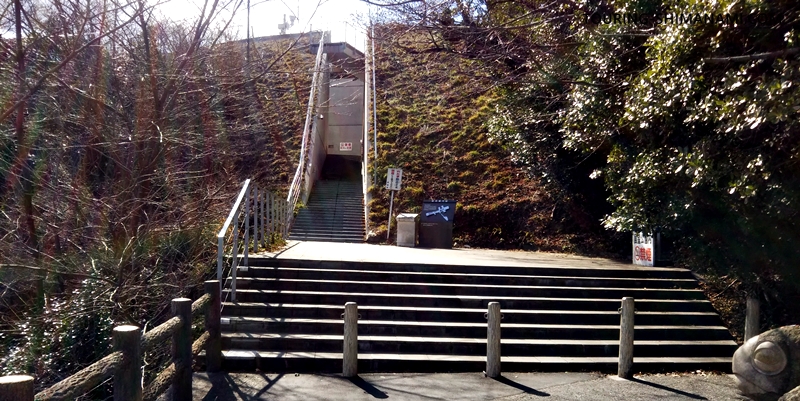 【写真】亀老山展望公園ヒルクライム：亀老山展望台への入り口