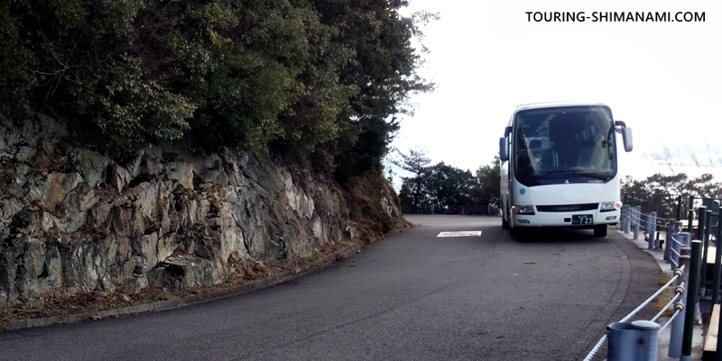 【写真】亀老山展望公園ヒルクライム：観光バスが上がってくるのもご注意