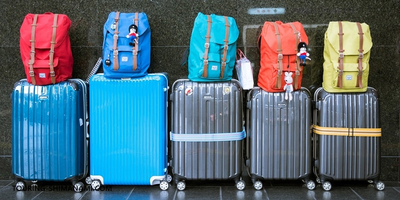 【写真】今治駅周辺でおすすめの宿泊施設：大きなスーツケースや荷物のイメージ写真