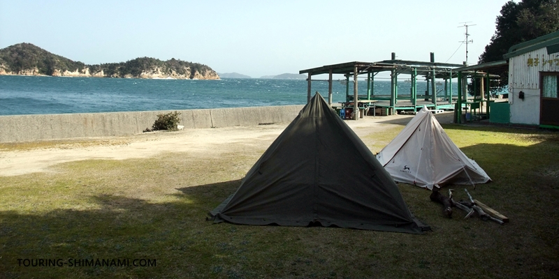 【写真】友浦久米キャンプ場：穴場的なキャンプ場でキャンパーも多くない