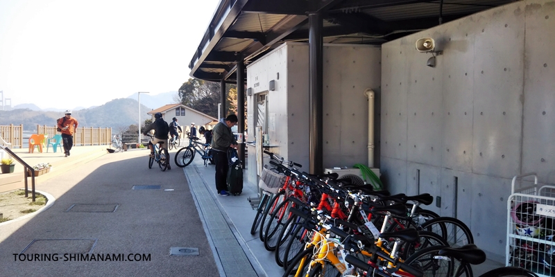 【写真】距離とアップダウン：サンライズ糸山のレンタサイクルターミナル