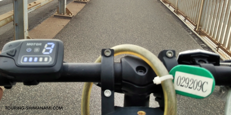 【写真】しまなみ海道で電動アシスト付き自転車をレンタル：簡単な操作で電動アシストのパワーを調整