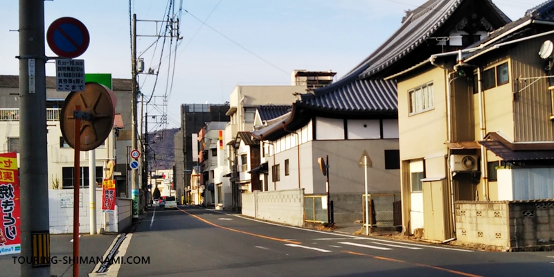 【写真】しまなみ海道ならではの事故が多い地点：市街地の一般道路