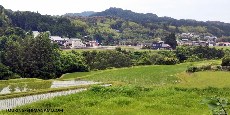 【写真】鈍川温泉サイクリングコース：玉川町ののどかな田園風景