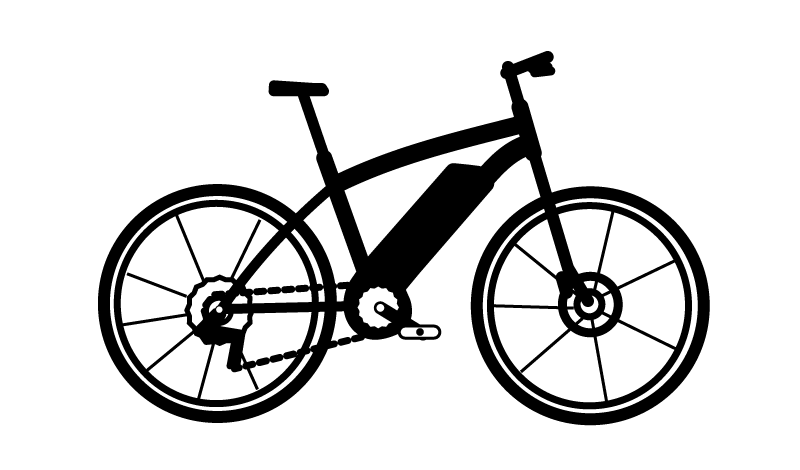 【イラスト】電動アシスト付き自転車電動自転車ならではのトラブルも