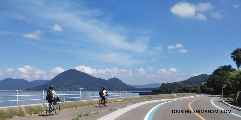 【写真】しまなみ海道サイクリング：生口島をサイクリングする女子サイクリスト