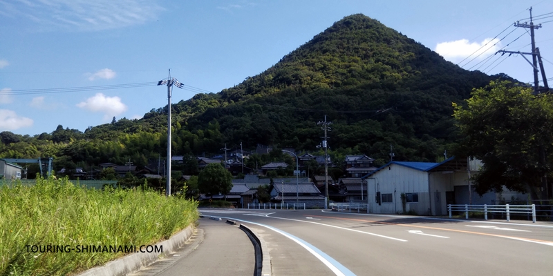 【写真】しまなみ海道のメインルート：八幡山を回り込むようにブルーラインを進む