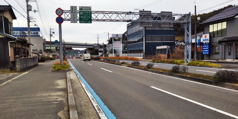 【写真】しまなみ海道のメインルート：今治市街地エリアを6kmほど進む