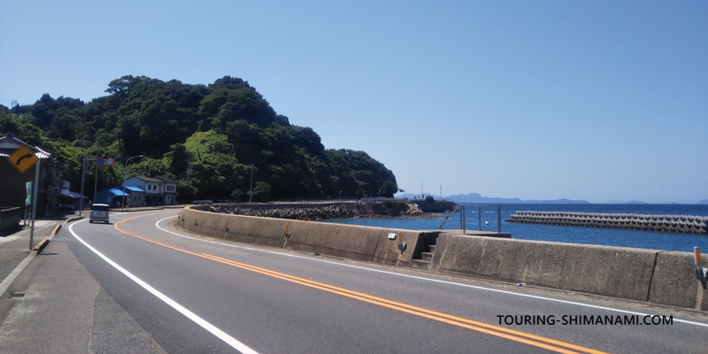 【写真】はまかぜ海道サイクリング：ところどころ路肩が狭い箇所があるサイクリングルート