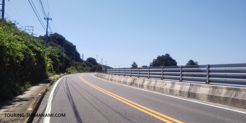 【写真】はまかぜ海道サイクリング：今治市大浦エリアのはまかぜ海道をサイクリング
