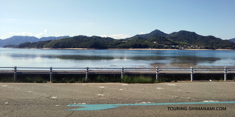 【写真】1日モデルコース・尾道スタート：生口島の平坦な海沿いの道をサイクリング