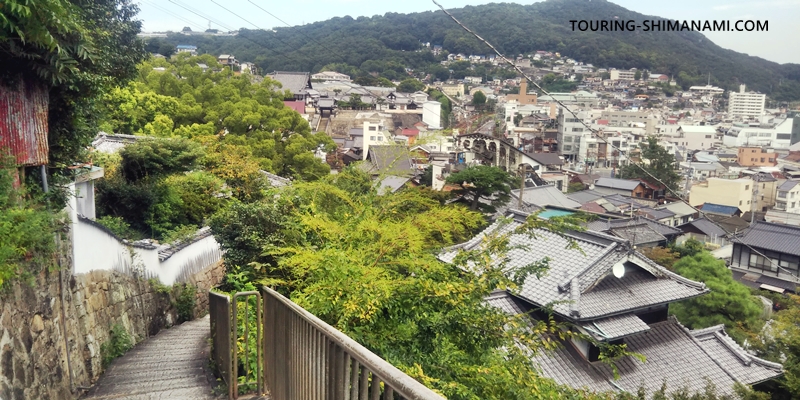 【尾道観光】尾道の山手エリアを散策：細い階段の路地を進む