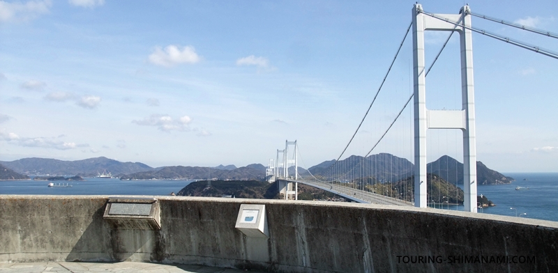 アクセスしやすい糸山展望台からの来島海峡大橋
