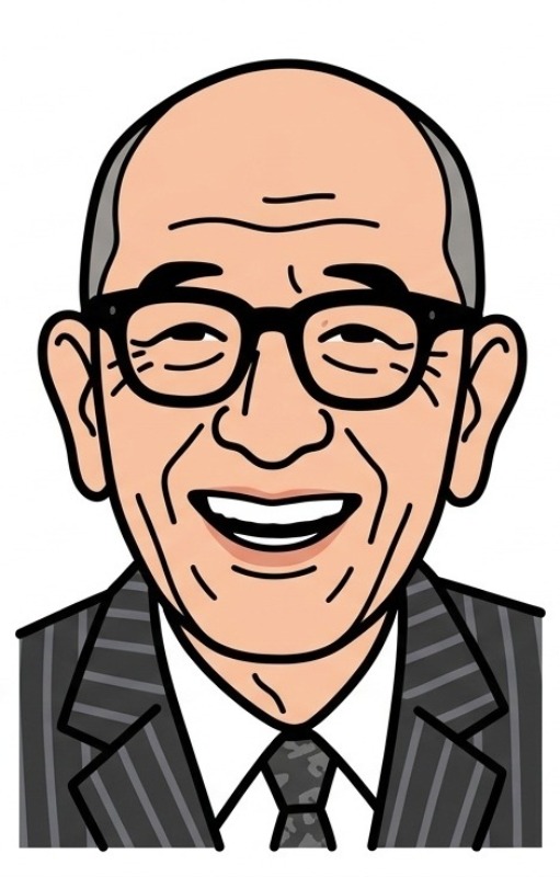 【イラスト】原口 忠次郎（1889 - 1976）：神戸土木出張所長として鳴門海峡に橋を架ける構想を発表