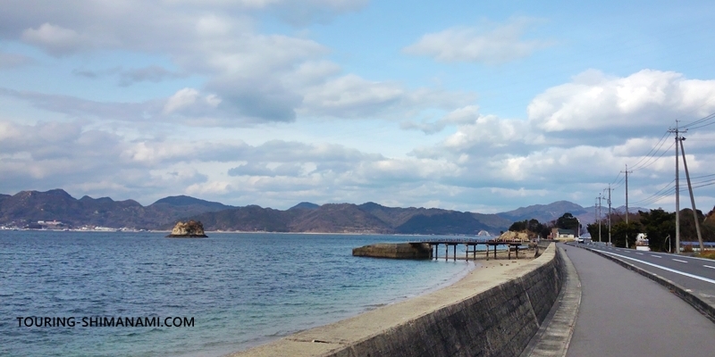 【写真】しまなみ海道で特に景色の良い区間：大三島の北側はアップダウンの少ない平坦なコース