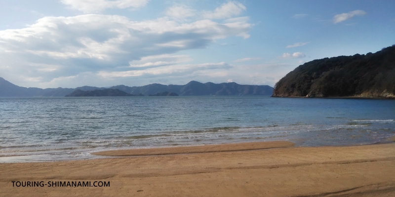 【写真】大三島で日帰り入浴：マーレ・グラッシア大三島の目の前にある砂浜