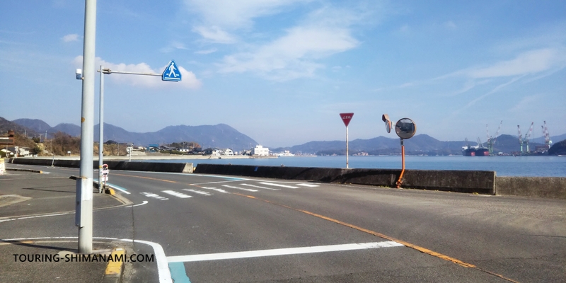 【写真】生口島の外周コース：因島原町で再度、海沿いに出る