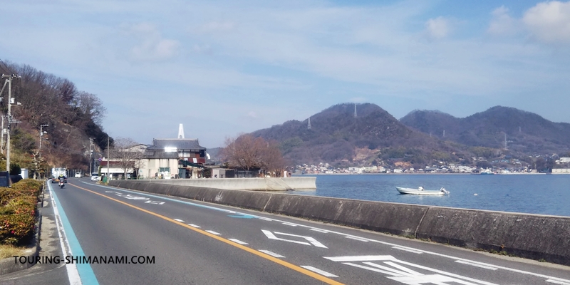 【写真】生口島の外周コース：洲江港を過ぎて生口橋方面へ