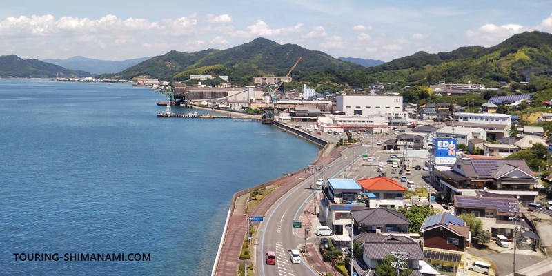 【写真】しまなみ海道のコンビニエンスストア：因島の田熊町の風景