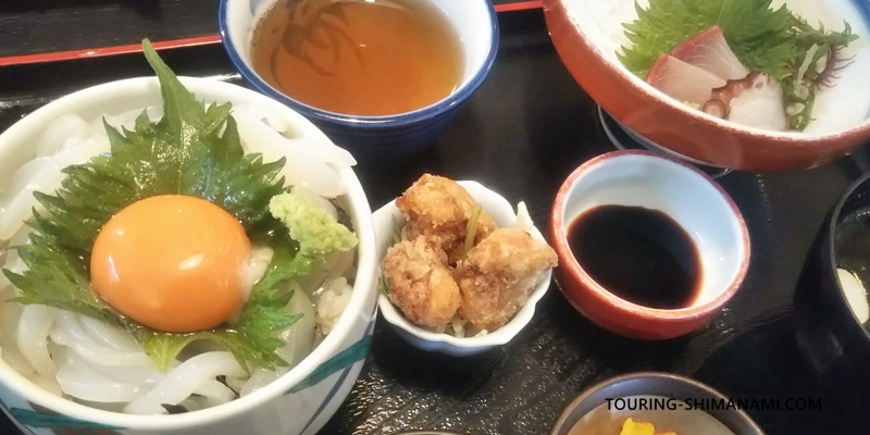 【写真】しまなみ海道ドライブ：大三島のレストランよし川のイカ丼