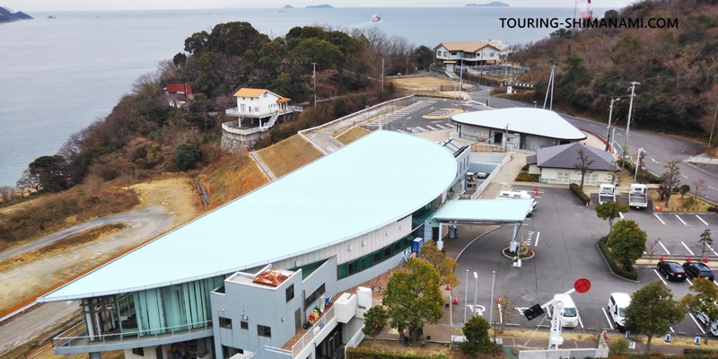 【写真】しまなみ海道の駐車場：レンタサイクルも駐車場あるサンライズ糸山