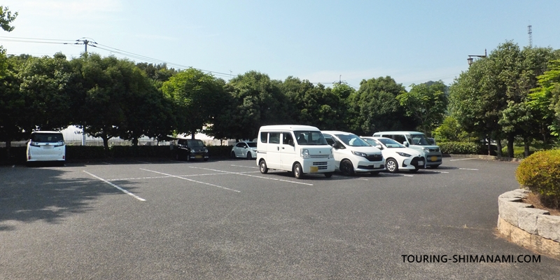 【写真】因島運動公園の駐車場：一番手前にある第1駐車場