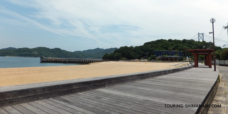 【写真】因島西側の外周コース：因島の海水浴場、しまなみビーチ