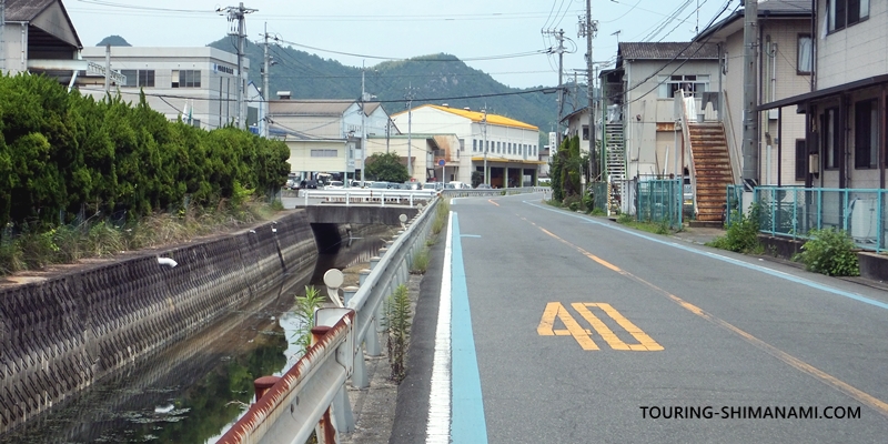 【写真】因島西側の外周コース：重井町のエリアへと入っていく