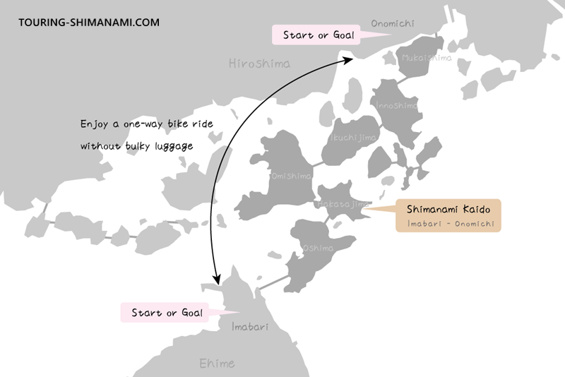 [Image] Luggage Delivery & Lockers: Full View of the Shimanami Kaido Route