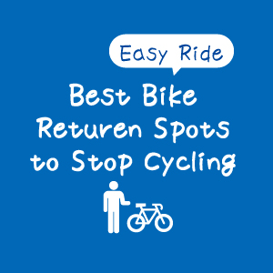 [Illustration] Shimanami Kaido Cycling: Banner of Best bicycle return spots to stop cycling along the Shimanami Kaido