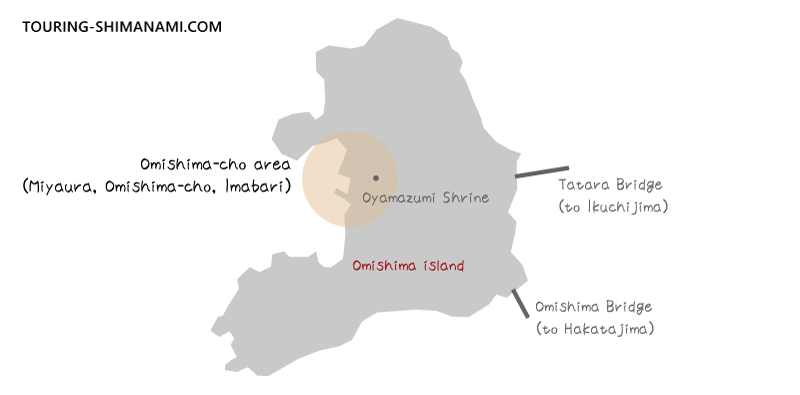 Illustration: Accommodations in Omishima-cho, Omishima Island