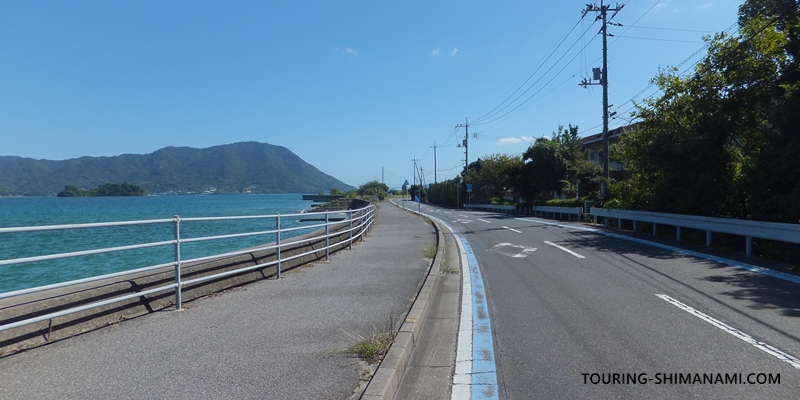 【写真】大三島の外周コース:北側外周コースの快走路