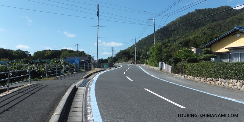 【写真】大三島の外周コース:小さなアップダウンが続く