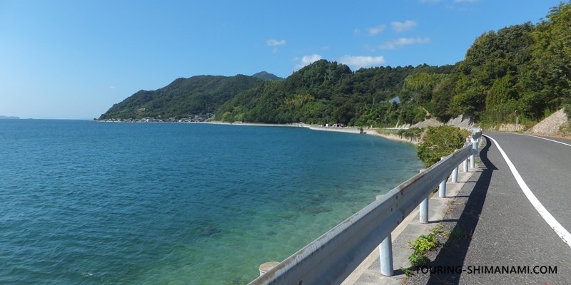 【写真】大三島の外周コース:時間はかかるが屈指の絶景ルート