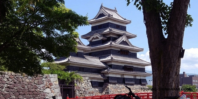 【写真】日本のサイクリングルート:安曇野旅では松本をスタートしました