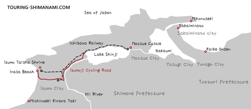 [Illustration] Cycling Routes in Japan: Cycling around the Izumoji Bicycle Path