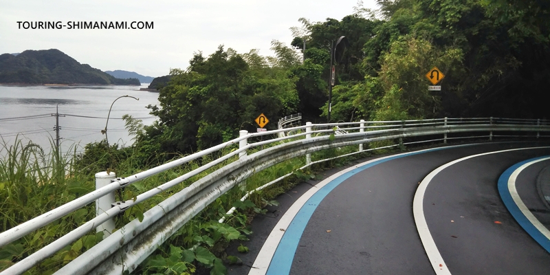 [Photo] Summer Shimanami Kaido: Cycling road in rainy conditions