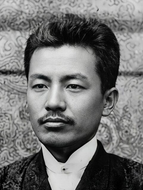 Jinnojyo Okubo: He spoke about a plan to build a bridge between Okayama and Kagawa at the opening ceremony of the Sanuki Railway