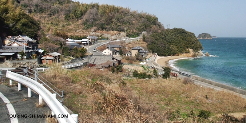 【写真】大島の外周コース:東側のルートはアップダウンが連続する