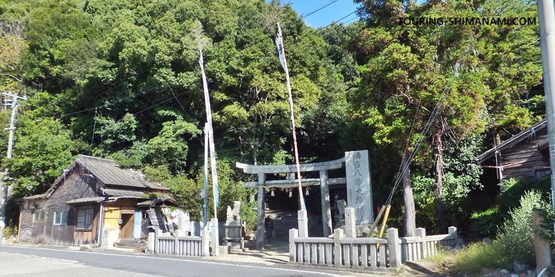 【写真】大島の外周コース:島の神社に立ち寄ってみるのもいいですね